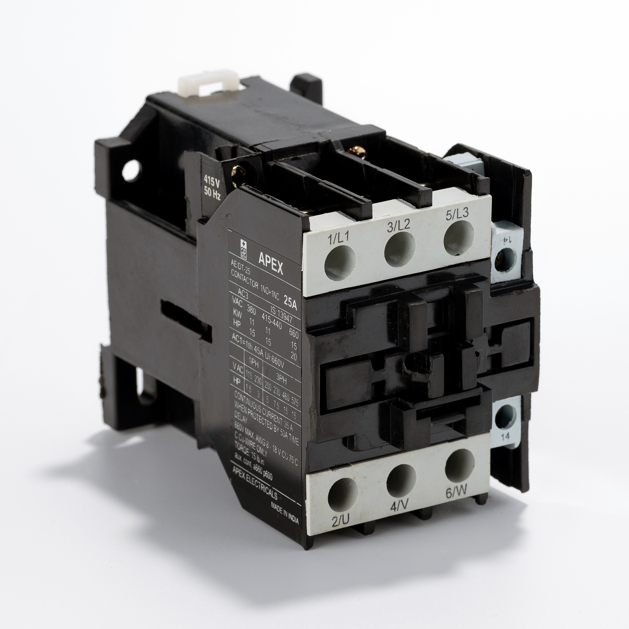 Apex Commander series contactor side view